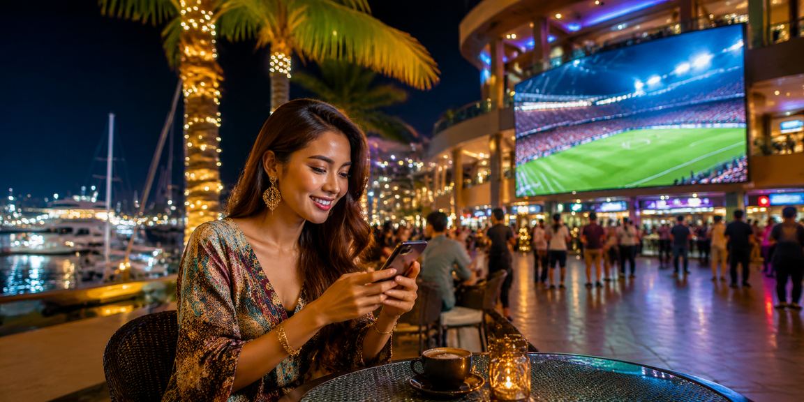 Peminat bola sepak Malaysia menyaksikan perlawanan langsung dan membuat pertaruhan dalam talian