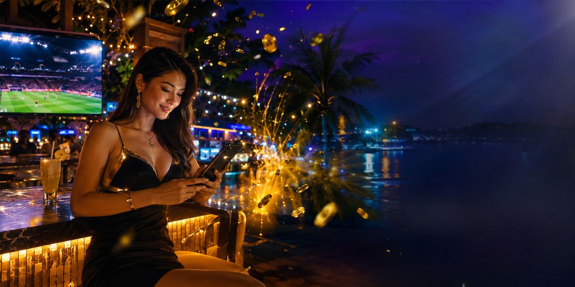 Peminat sukan di Langkawi menyemak odds perlawanan bola sepak di mae88 menggunakan telefon bimbit