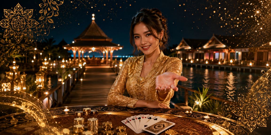 Pengguna wanita Malaysia berbaju kebaya mengakses platform kriket mae88 di telefon bimbit